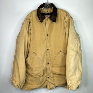 Vintage Woolrich Wool Blanket Lined Canvas Chore Jacket Large